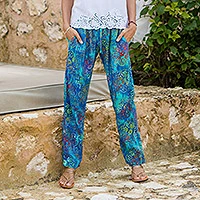 Pantalones de rayón batik, New Mandala